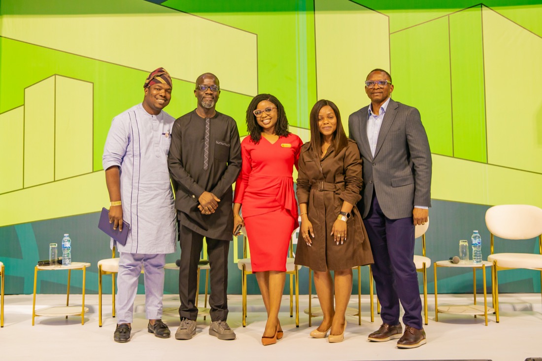 Five panellists on stage at REMA 2025